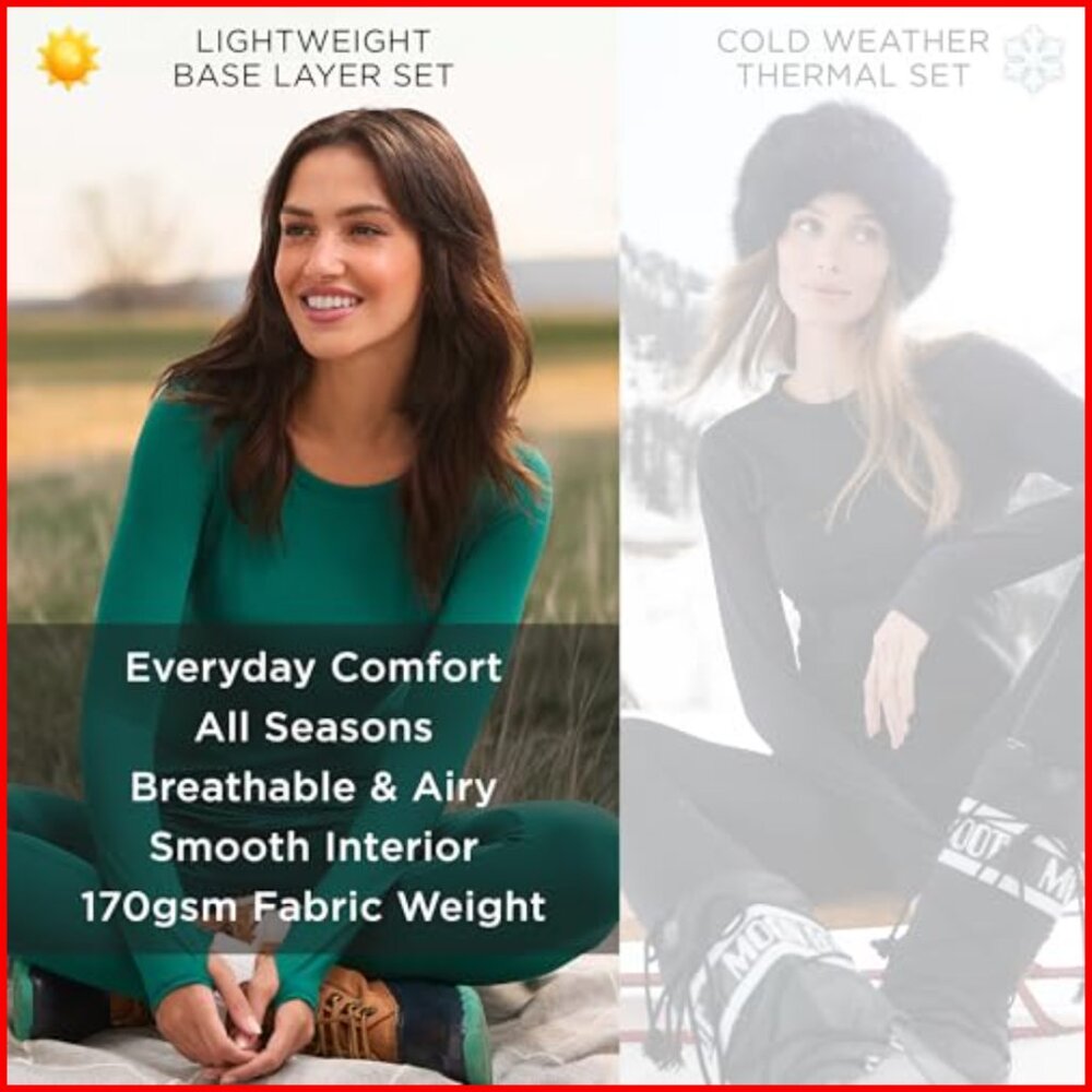 Lightweight Active Base Layer Set Long Sleeve Top… - image 6